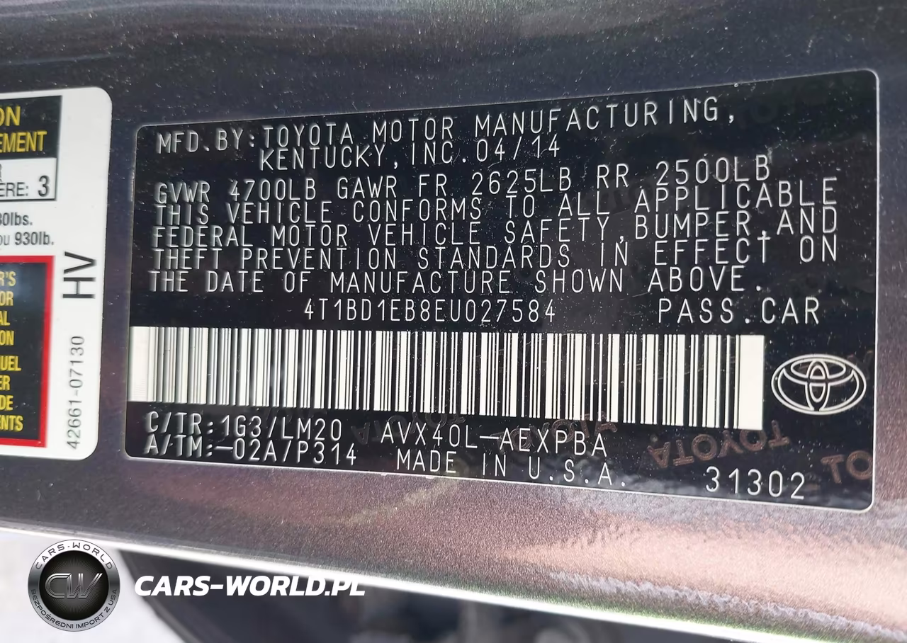 2014 Toyota Avalon Hybrid Limited VIN:4T1BD1EB8EU027584 - 9