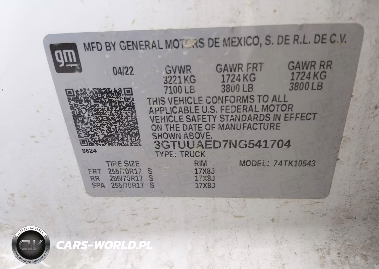 2022 GMC Sierra 1500 4Wd Short Box Pro VIN:3GTUUAED7NG541704 - 9