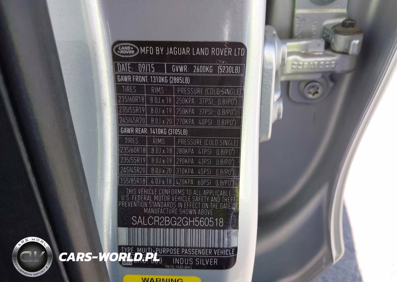 2016 Land Rover Discovery Sport Hse VIN:SALCR2BG2GH560518 - 9