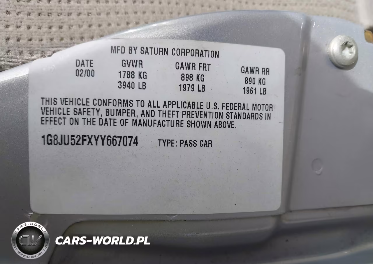 2000 Saturn Ls1 VIN:1G8JU52FXYY667074 - 9