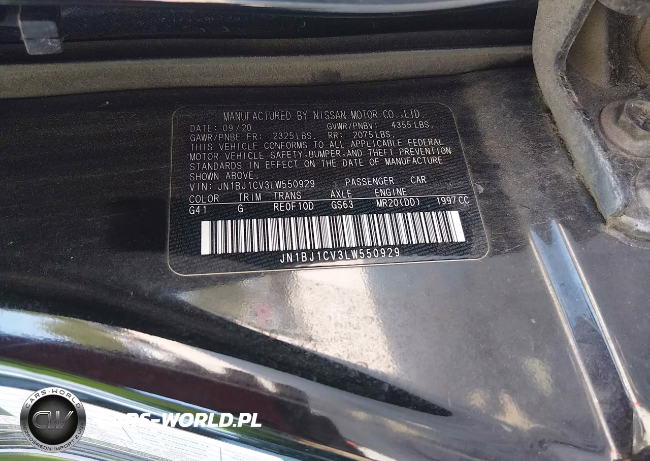 2020 Nissan Rogue Sport Sl Fwd Xtronic Cvt VIN:JN1BJ1CV3LW550929 - 9