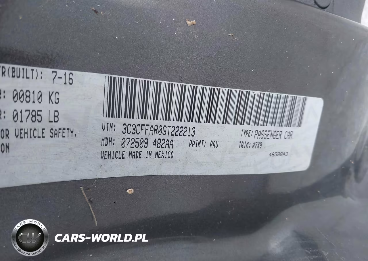 2016 Fiat 500 Pop VIN:3C3CFFAR0GT222213 - 9