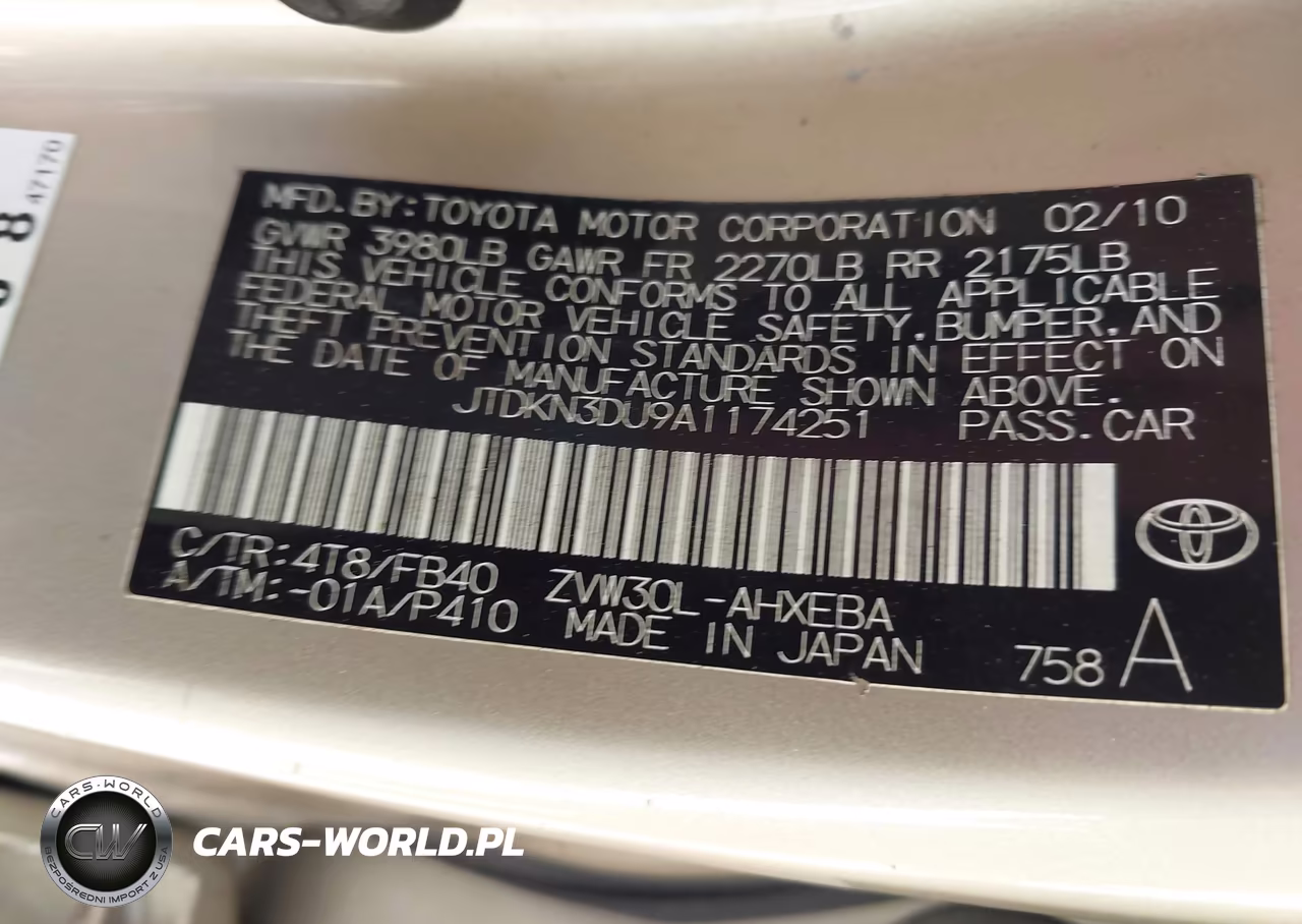 2010 Toyota Prius Iii VIN:JTDKN3DU9A1174251 - 9