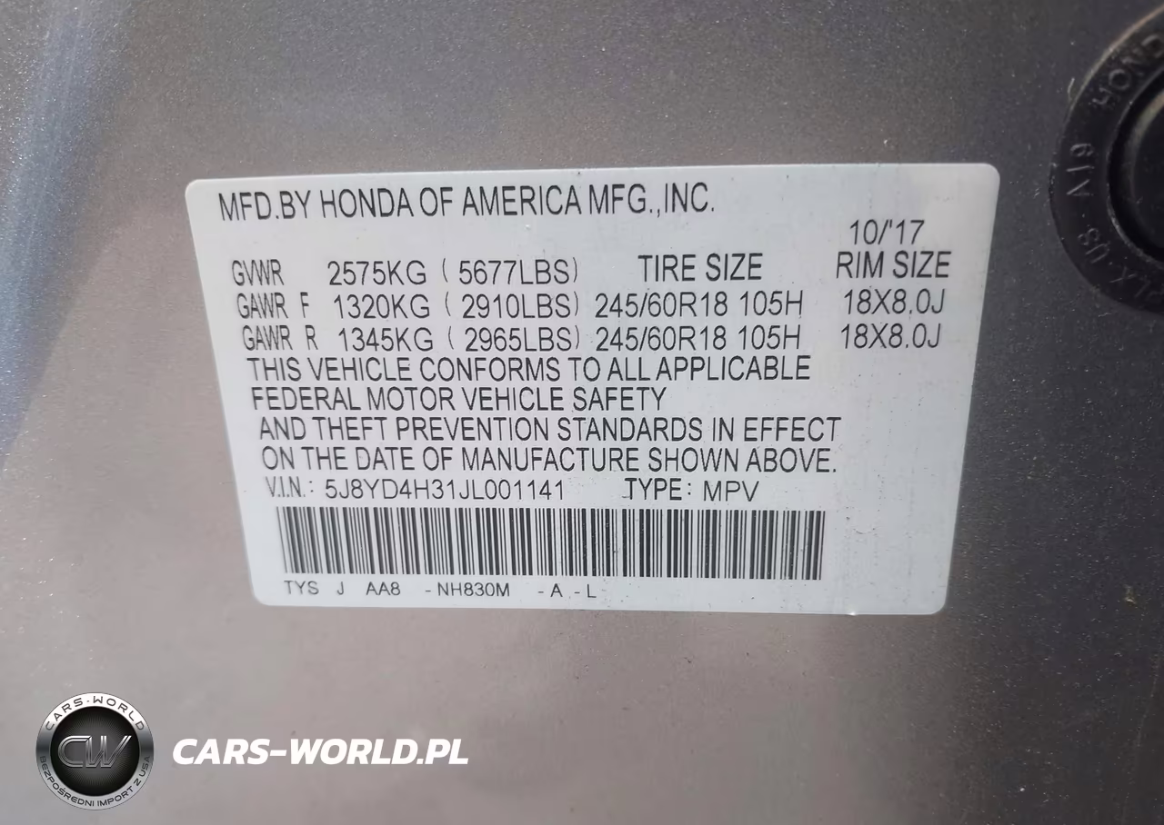2018 Acura Mdx VIN:5J8YD4H31JL001141 - 9