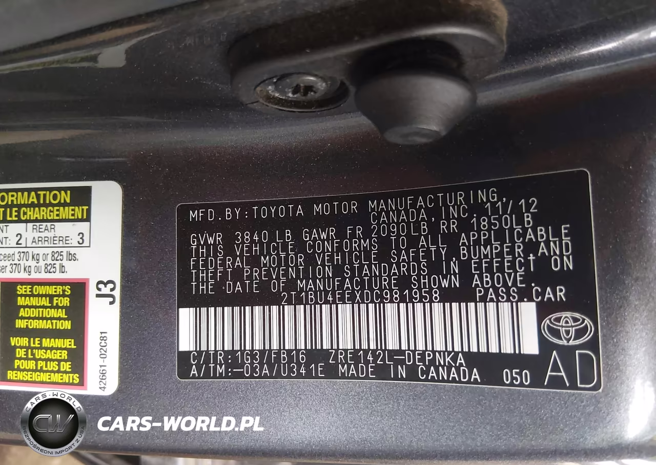 2013 Toyota Corolla Le VIN:2T1BU4EEXDC981958 - 9