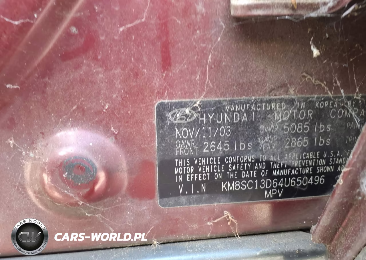 2004 Hyundai Santa Fe Gls-Lx VIN:KM8SC13D64U650496 - 9