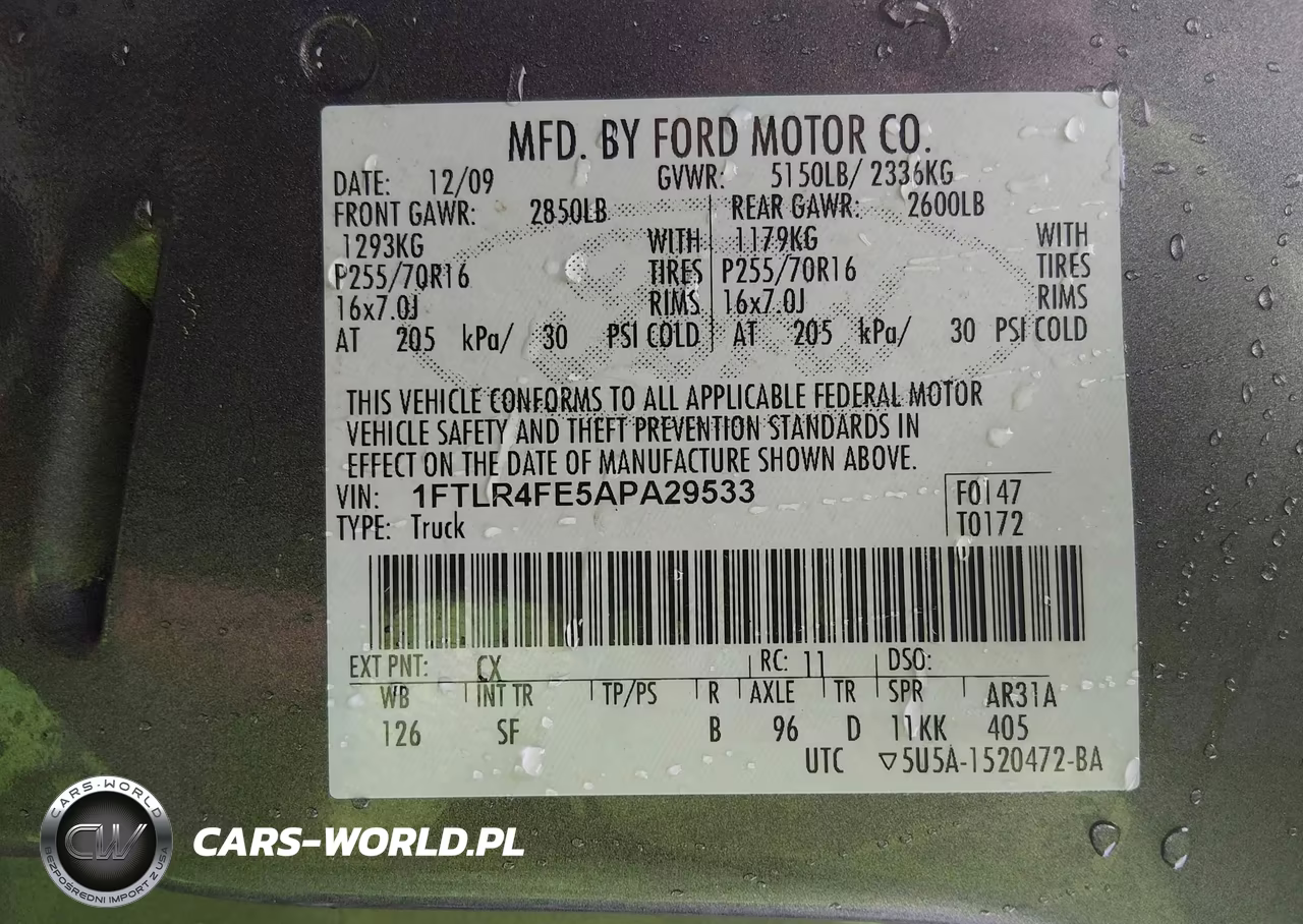 2010 Ford Ranger Sport-Xlt VIN:1FTLR4FE5APA29533 - 9