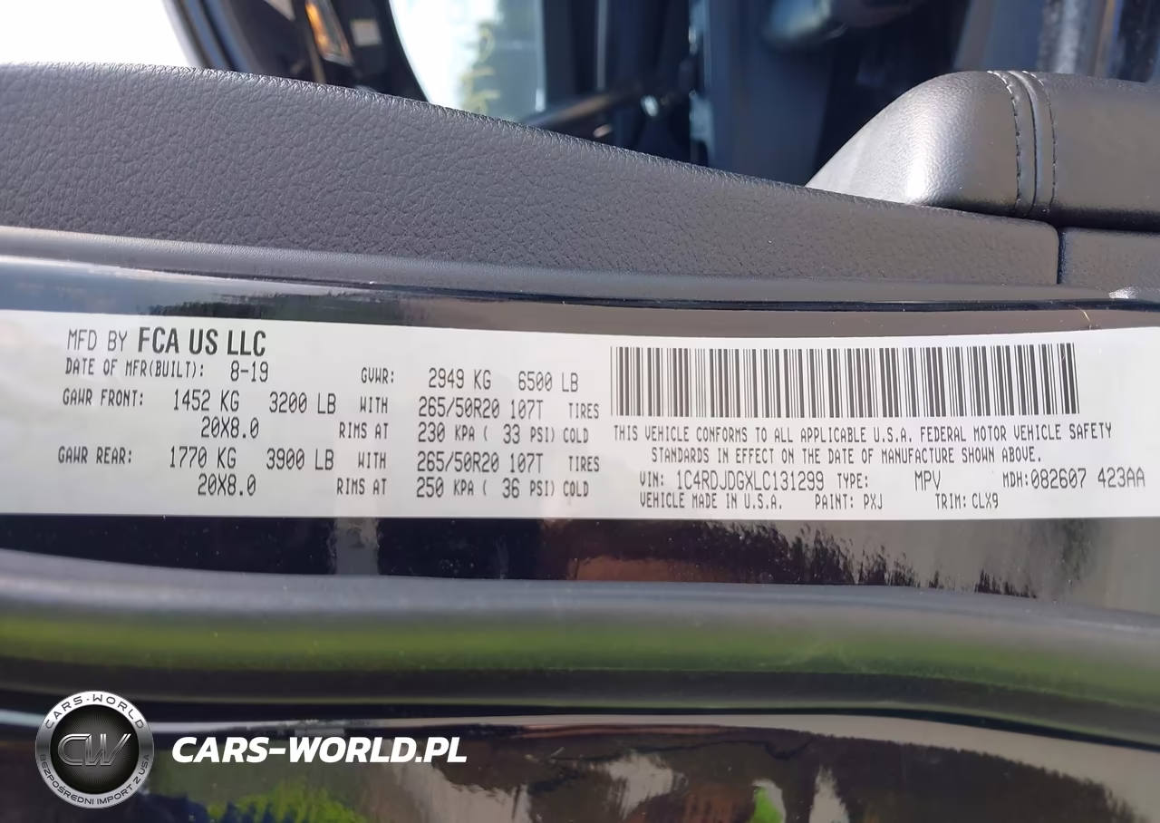 2020 Dodge Durango Gt Plus Awd VIN:1C4RDJDGXLC131299 - 9