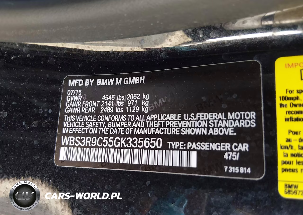2016 BMW M4 VIN:WBS3R9C55GK335650 - 9