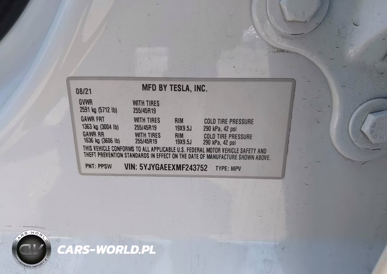 2021 Tesla Model Y Long Range Dual Motor All-Wheel Drive VIN:5YJYGAEEXMF243752 - 9