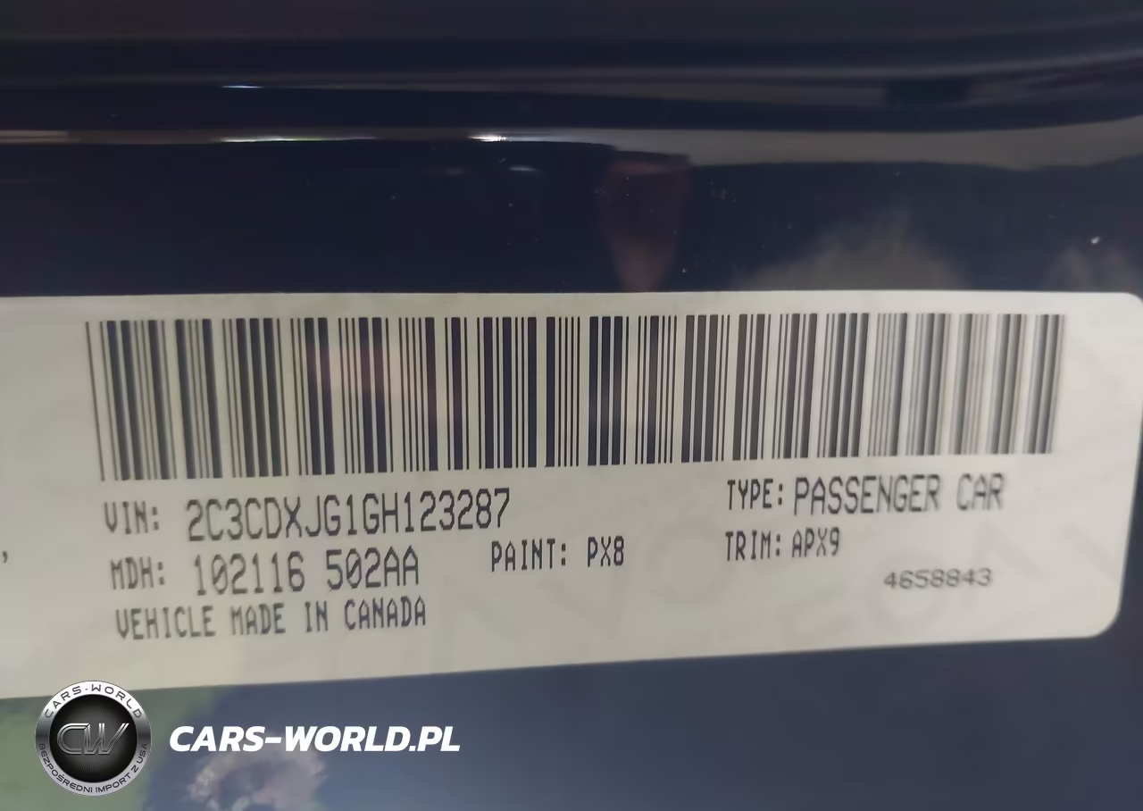 2016 Dodge Charger Sxt VIN:2C3CDXJG1GH123287 - 9