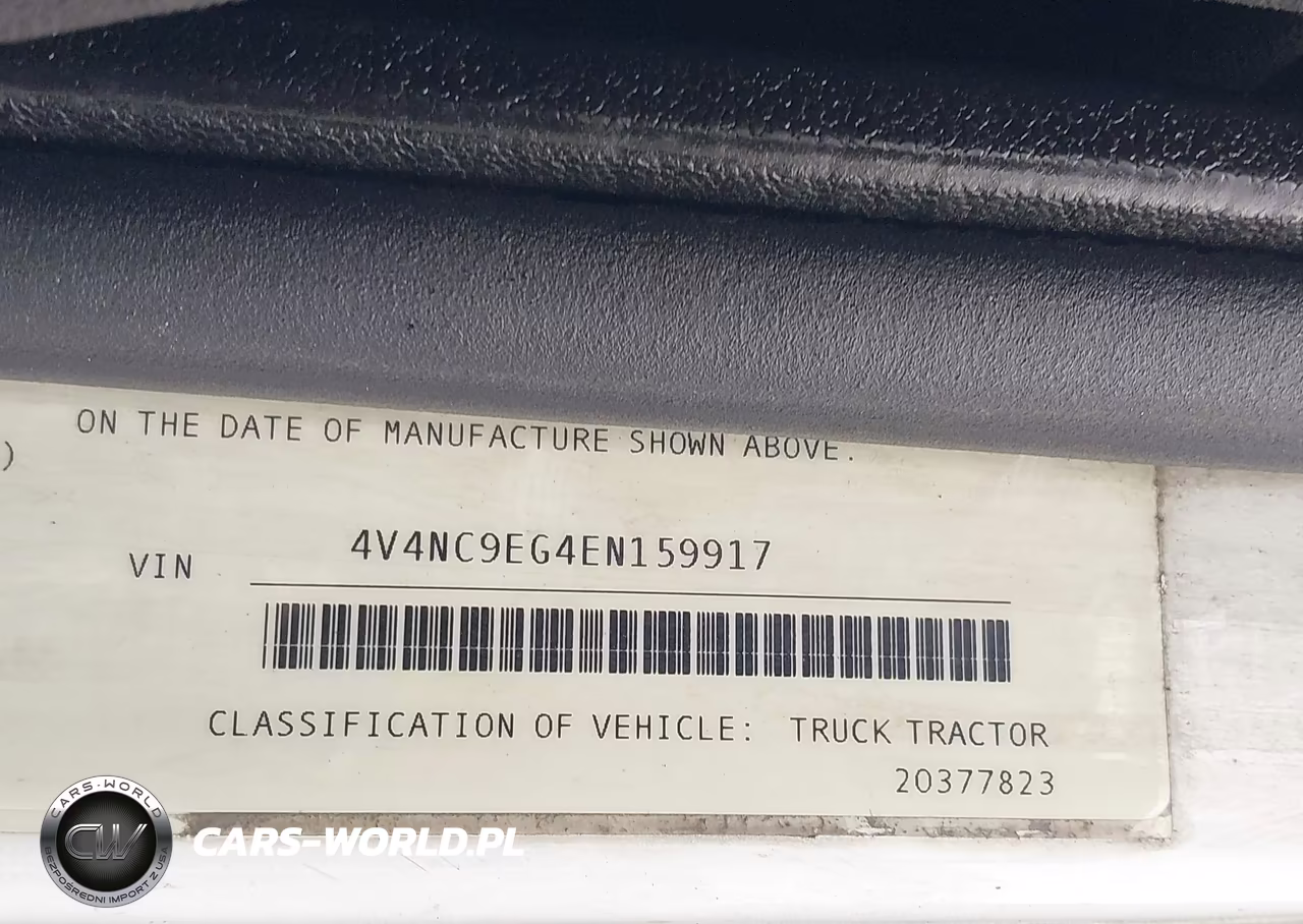 2014 Volvo Vn VIN:4V4NC9EG4EN159917 - 8