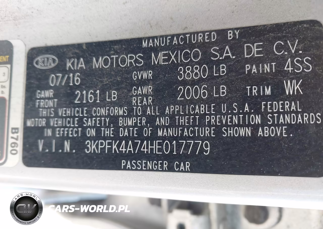2017 Kia Forte Lx VIN:3KPFK4A74HE017779 - 9