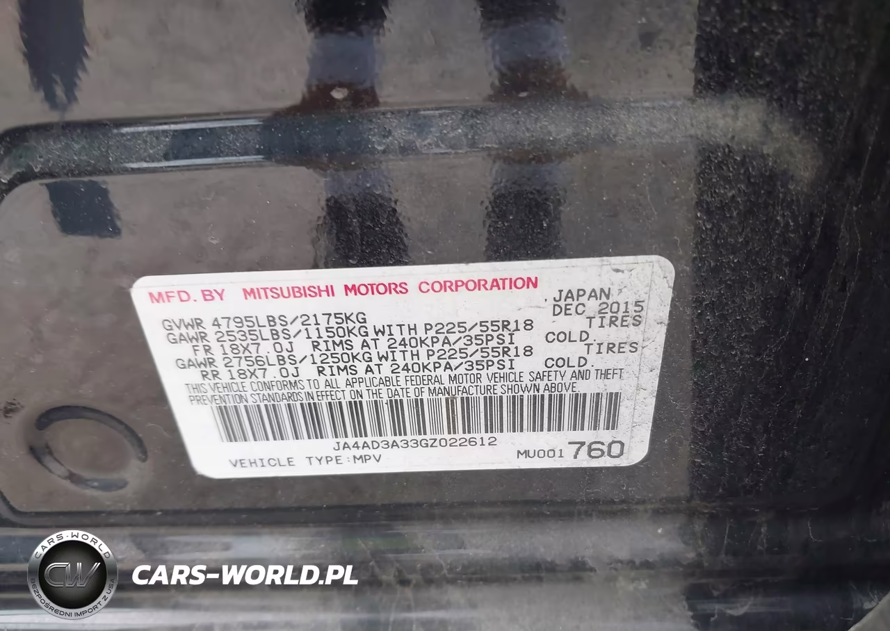 2016 Mitsubishi Outlander Sel VIN:JA4AD3A33GZ022612 - 9