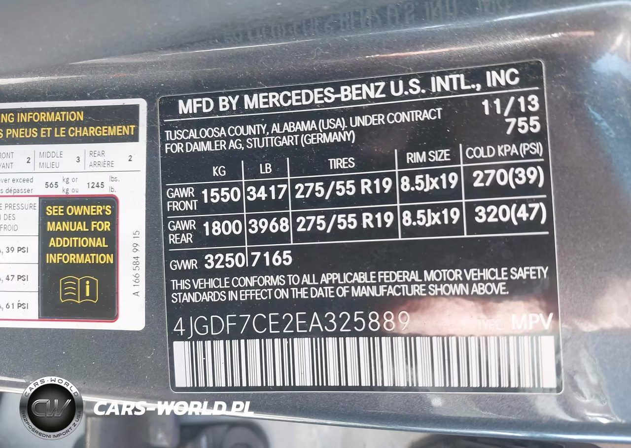2014 Mercedes-Benz Gl 450 4Matic VIN:4JGDF7CE2EA325889 - 9