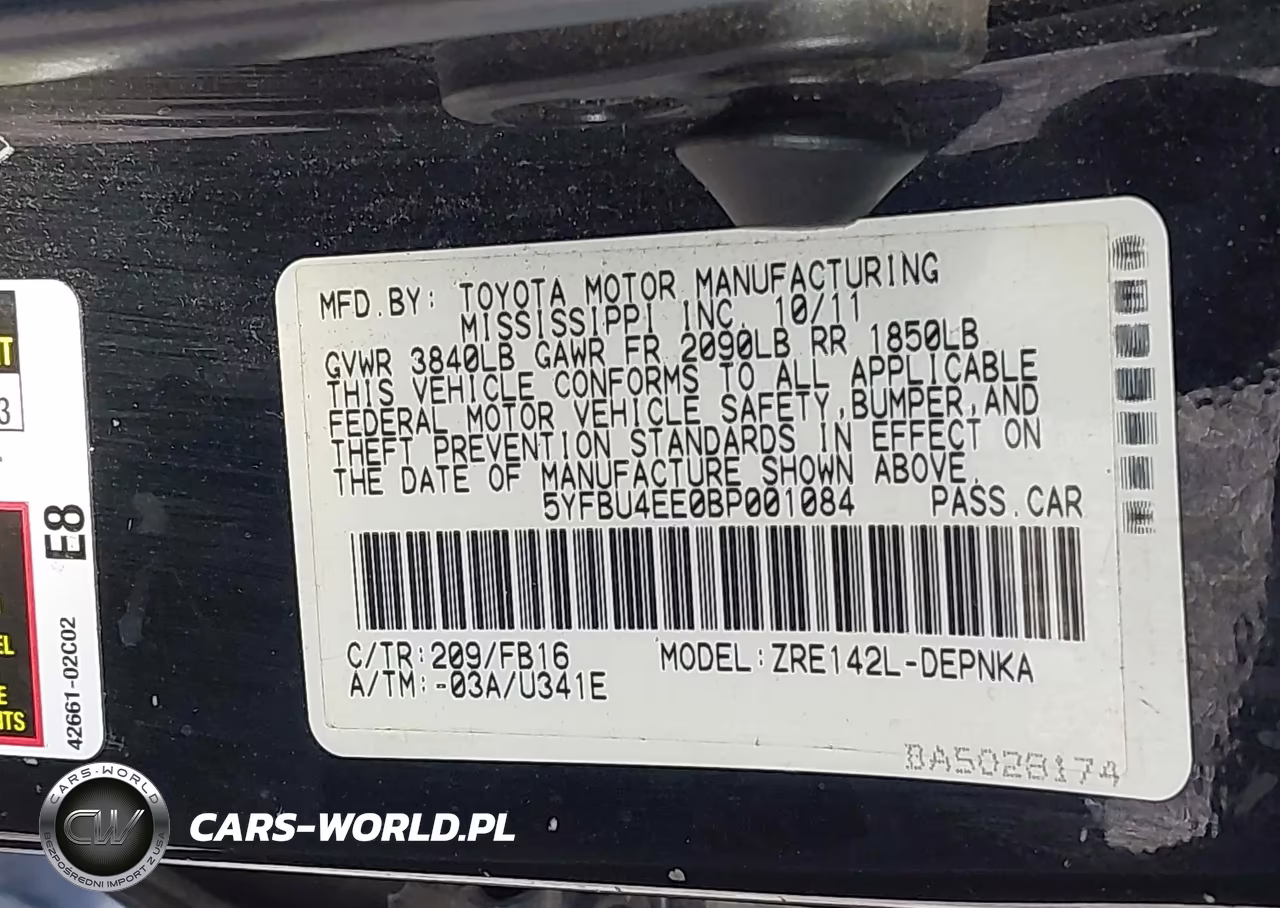 2011 Toyota Corolla Le VIN:5YFBU4EE0BP001084 - 9