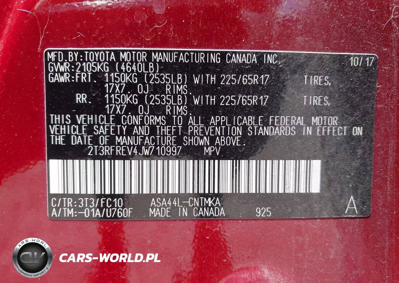 2018 Toyota Rav4 Xle VIN:2T3RFREV4JW710997 - 9