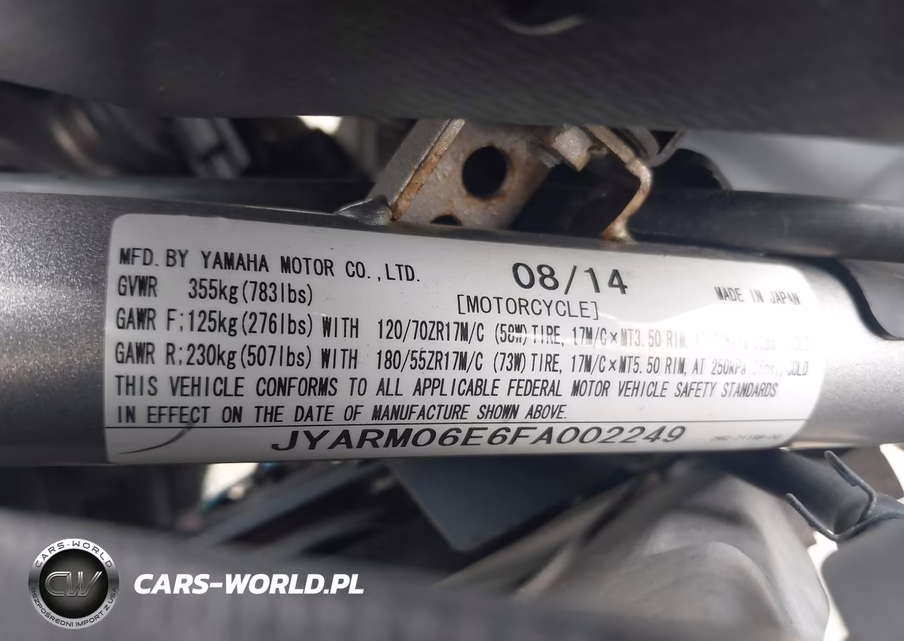 2015 Yamaha Fz07 VIN:JYARM06E6FA002249 - 10