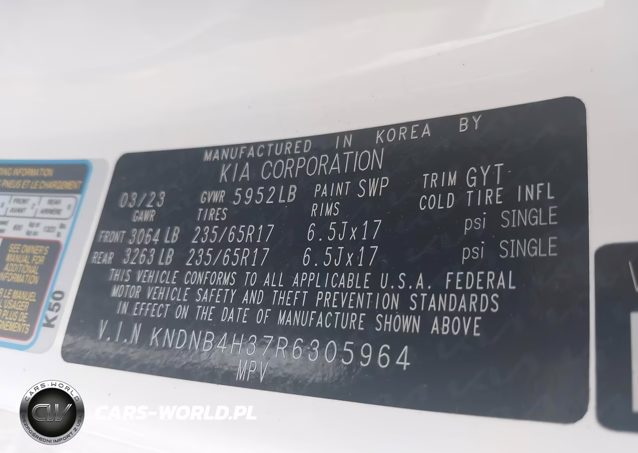 2024 Kia Carnival Mpv Lx Seat Package VIN:KNDNB4H37R6305964 - 9
