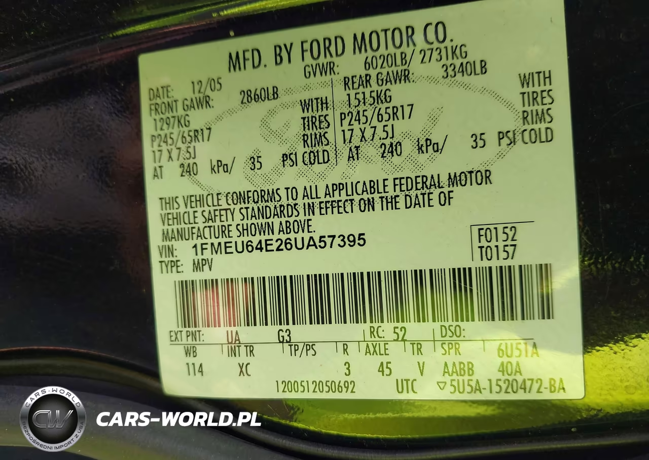 2006 Ford Explorer Eddie Bauer VIN:1FMEU64E26UA57395 - 9