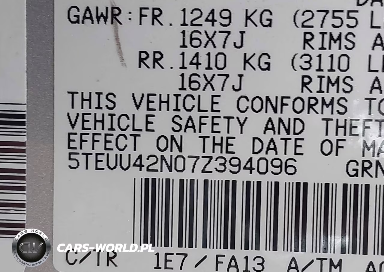 2007 Toyota Tacoma Base V6 VIN:5TEUU42N07Z394096 - 9