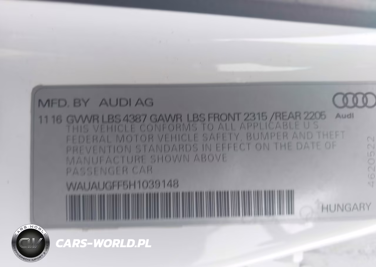 2017 Audi A3 Premium VIN:WAUAUGFF5H1039148 - 9