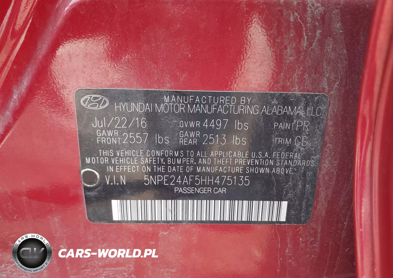 2017 Hyundai Sonata VIN:5NPE24AF5HH475135 - 9