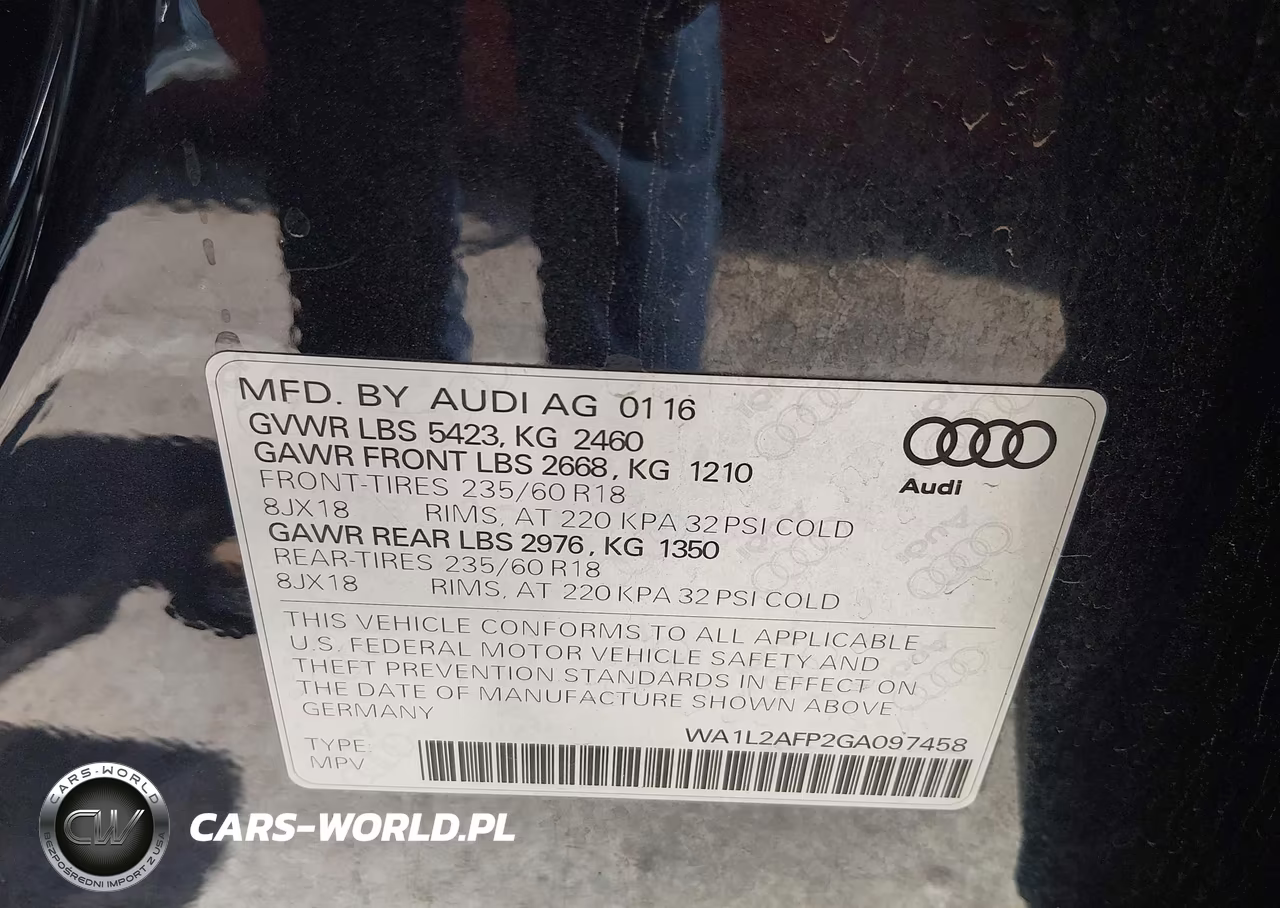 2016 Audi Q5 2.0T Premium VIN:WA1L2AFP2GA097458 - 9