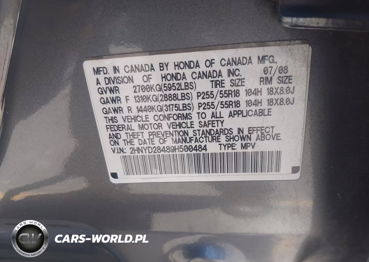 2009 Acura Mdx Technology Package VIN:2HNYD28489H500484 - 9