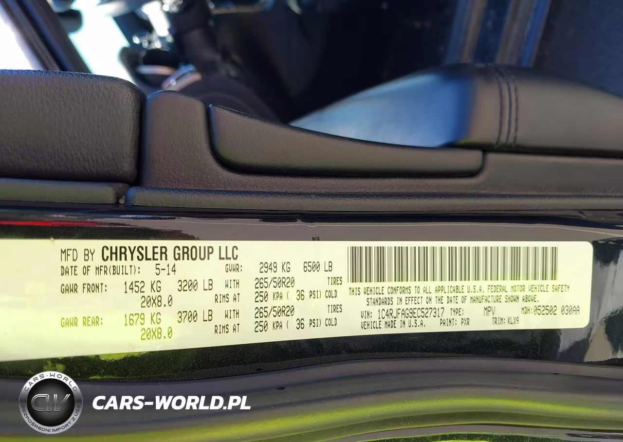 2014 Jeep Grand Cherokee Altitude VIN:1C4RJFAG9EC527317 - 9