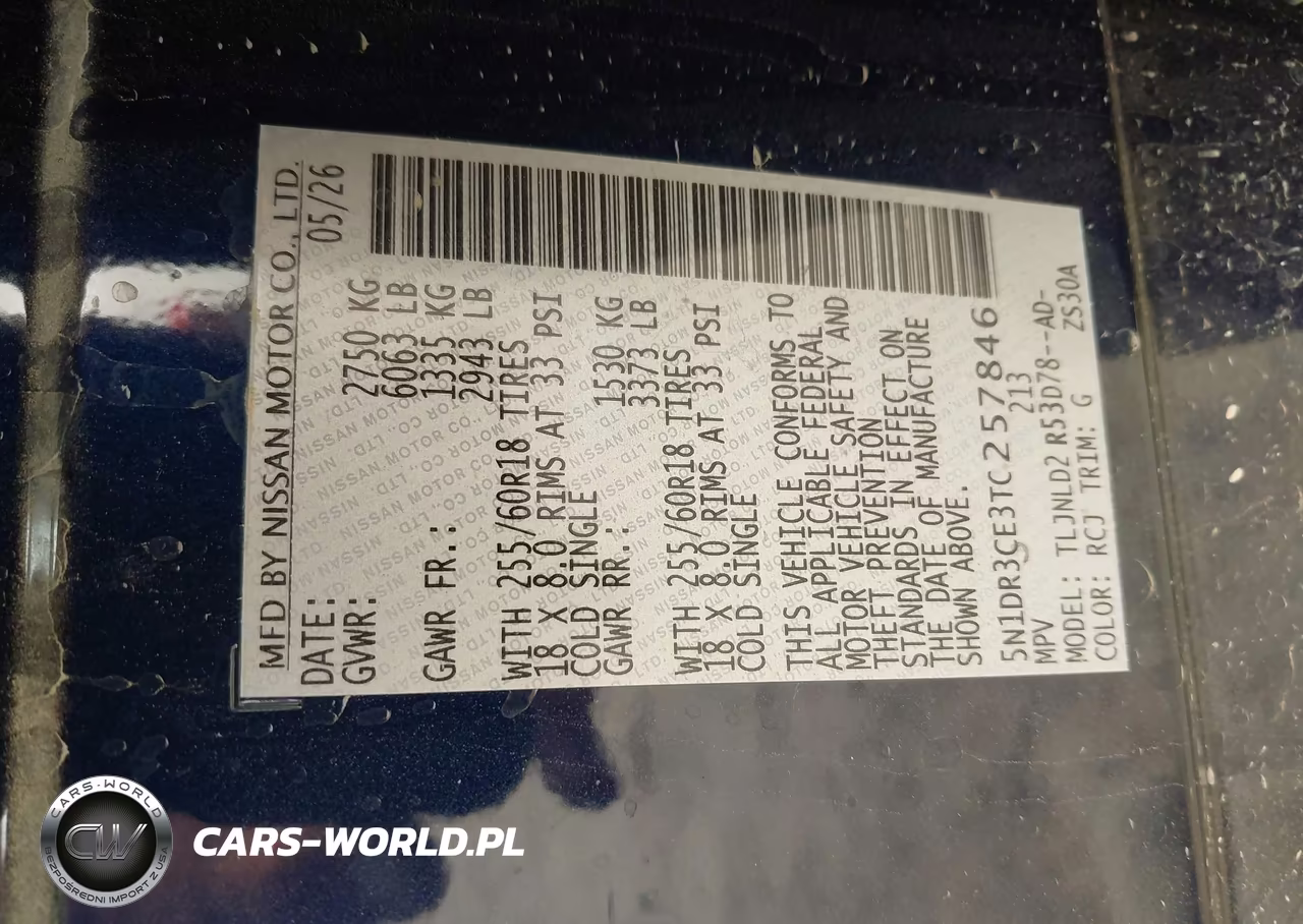 2026 Nissan Pathfinder Sl VIN:5N1DR3CE3TC257846 - 9