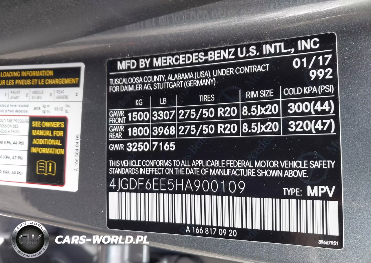 2017 Mercedes-Benz Gls 450 4Matic VIN:4JGDF6EE5HA900109 - 9
