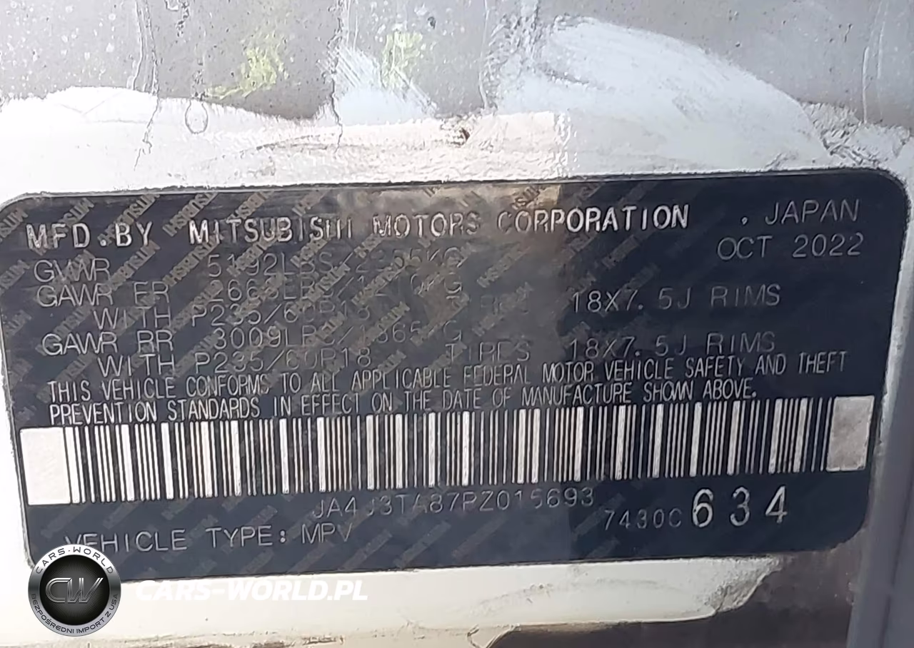 2023 Mitsubishi Outlander Es 2.5 2Wd VIN:JA4J3TA87PZ015693 - 9
