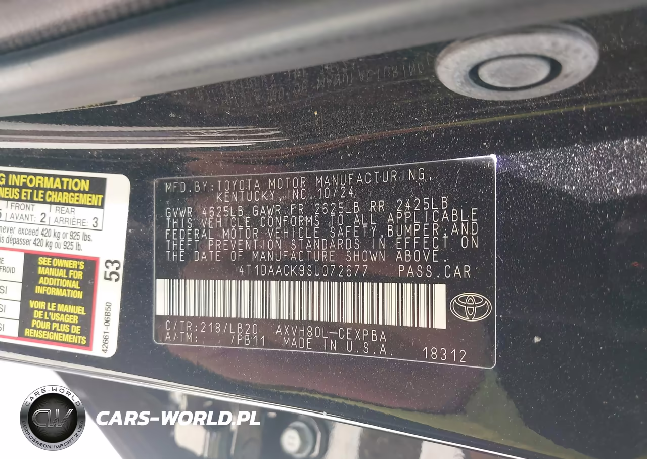 2025 Toyota Camry Xse VIN:4T1DAACK9SU072677 - 9