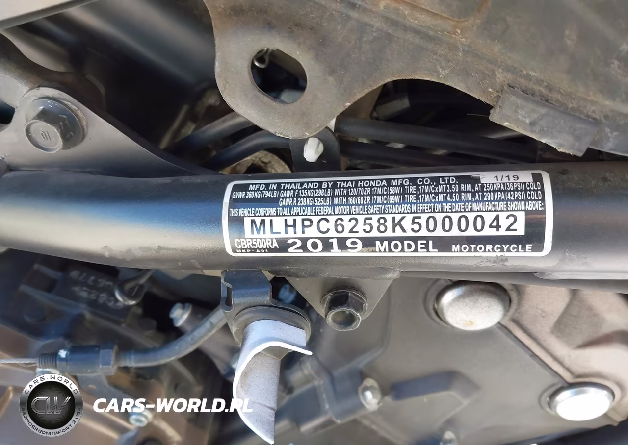 2019 Honda Cbr500 Ra VIN:MLHPC6258K5000042 - 10