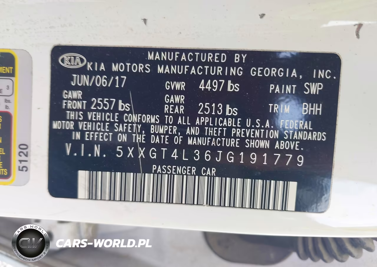 2018 Kia Optima Lx VIN:5XXGT4L36JG191779 - 9