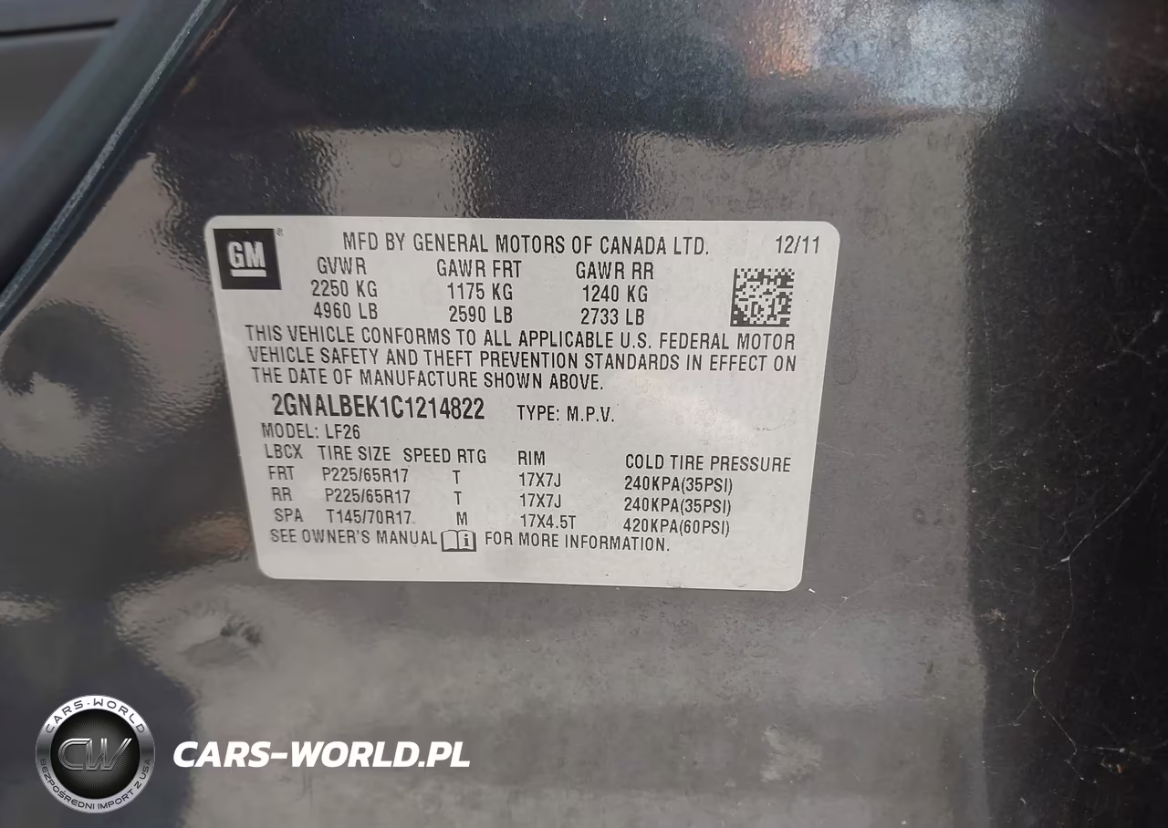 2012 Chevrolet Equinox Ls VIN:2GNALBEK1C1214822 - 9