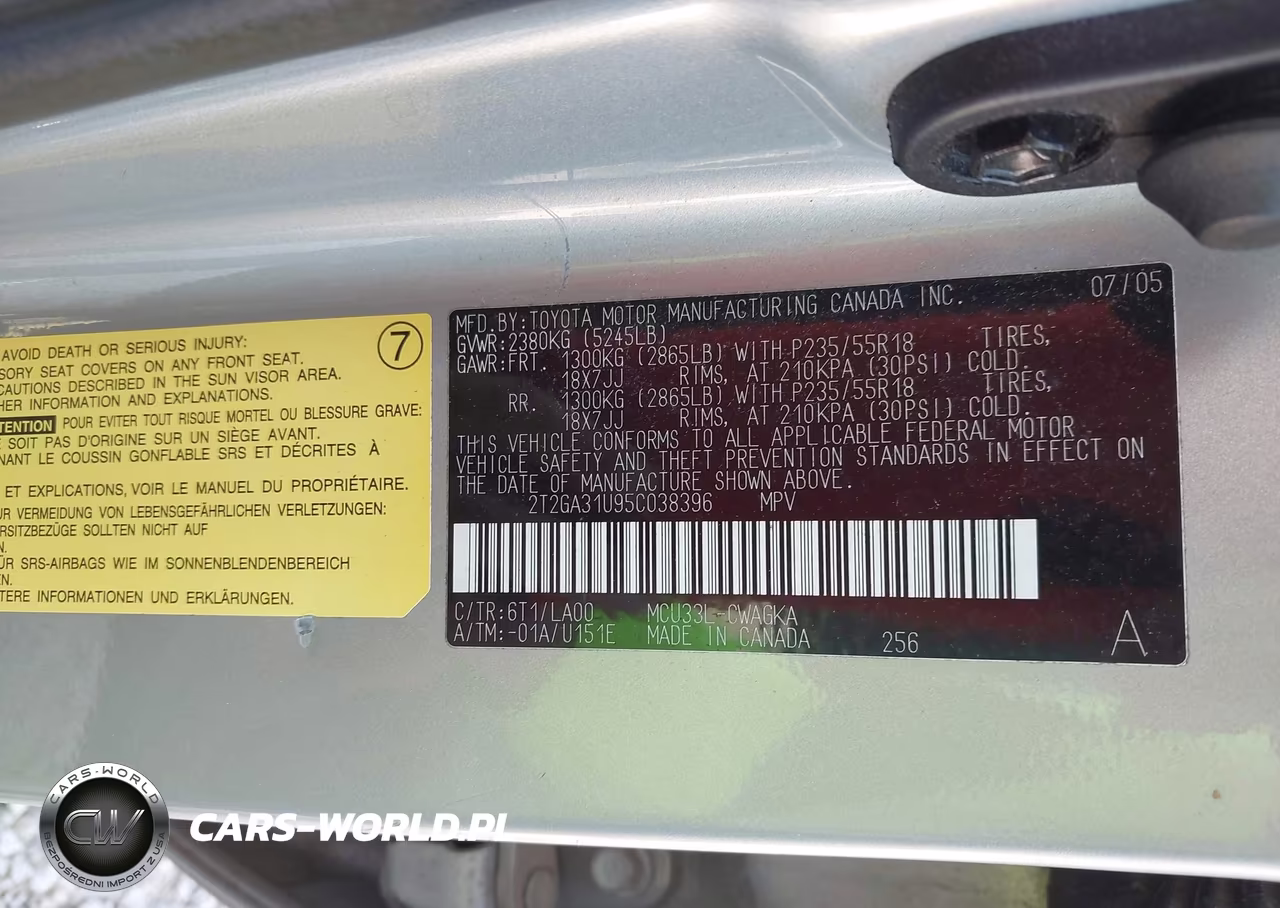 2005 Lexus Rx 330 VIN:2T2GA31U95C038396 - 9