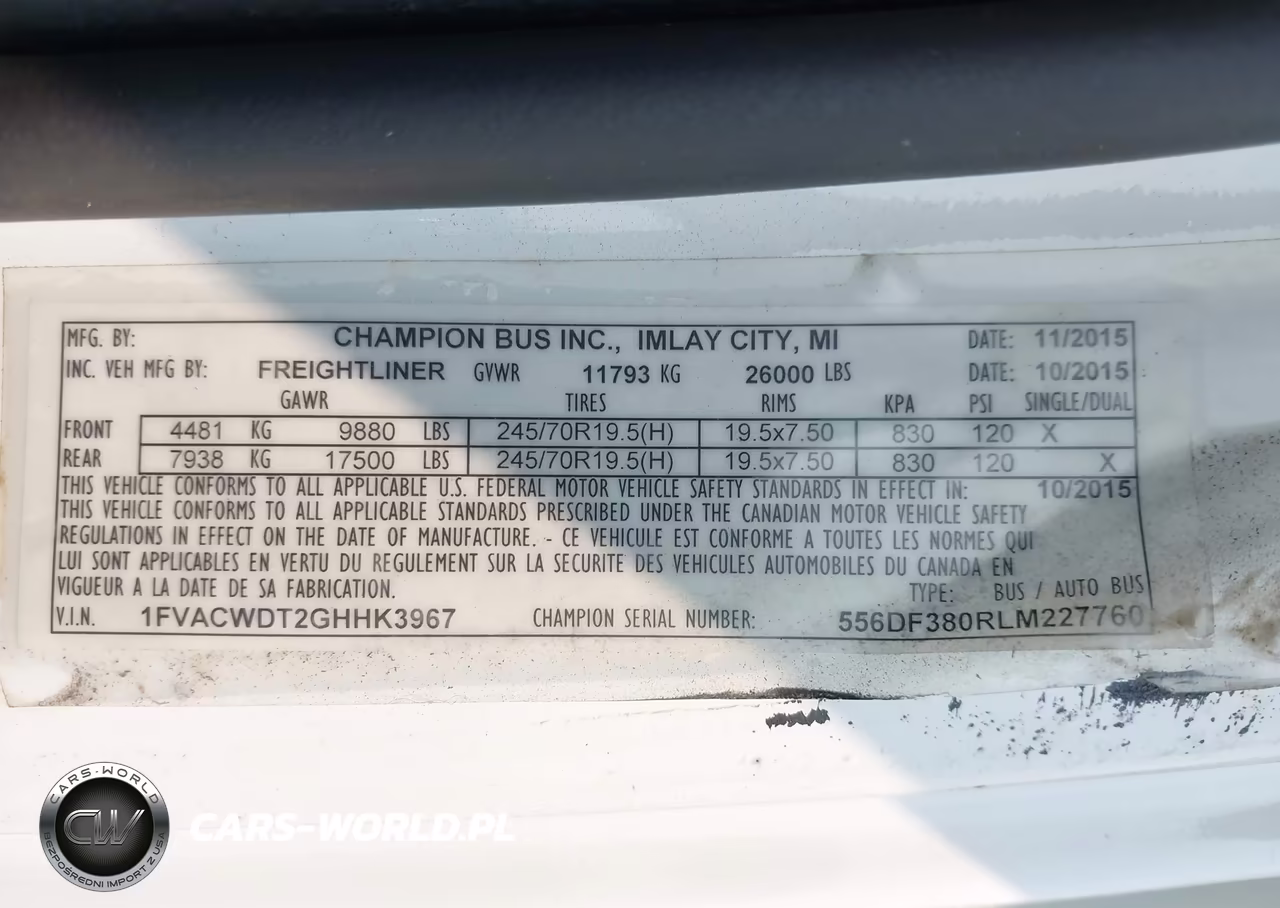 2016 Freightliner M2 106 Medium Duty VIN:1FVACWDT2GHHK3967 - 9