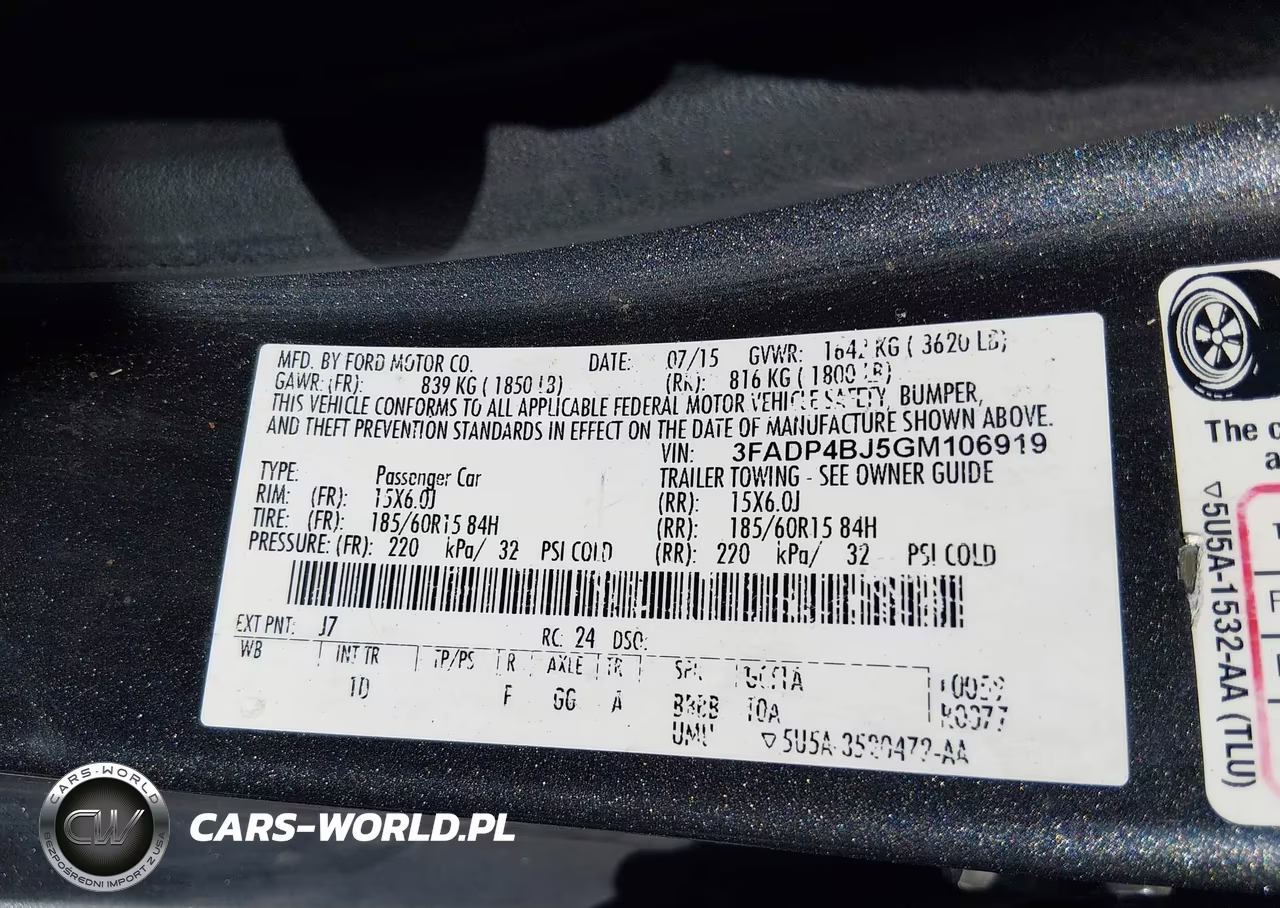 2016 Ford Fiesta Se VIN:3FADP4BJ5GM106919 - 9