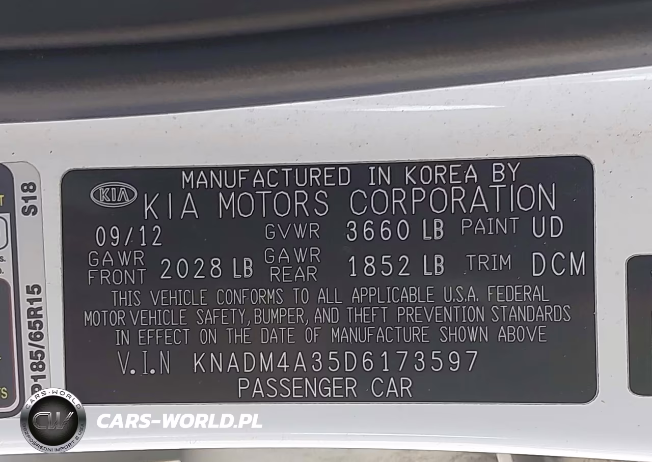 2013 Kia Rio Lx VIN:KNADM4A35D6173597 - 9