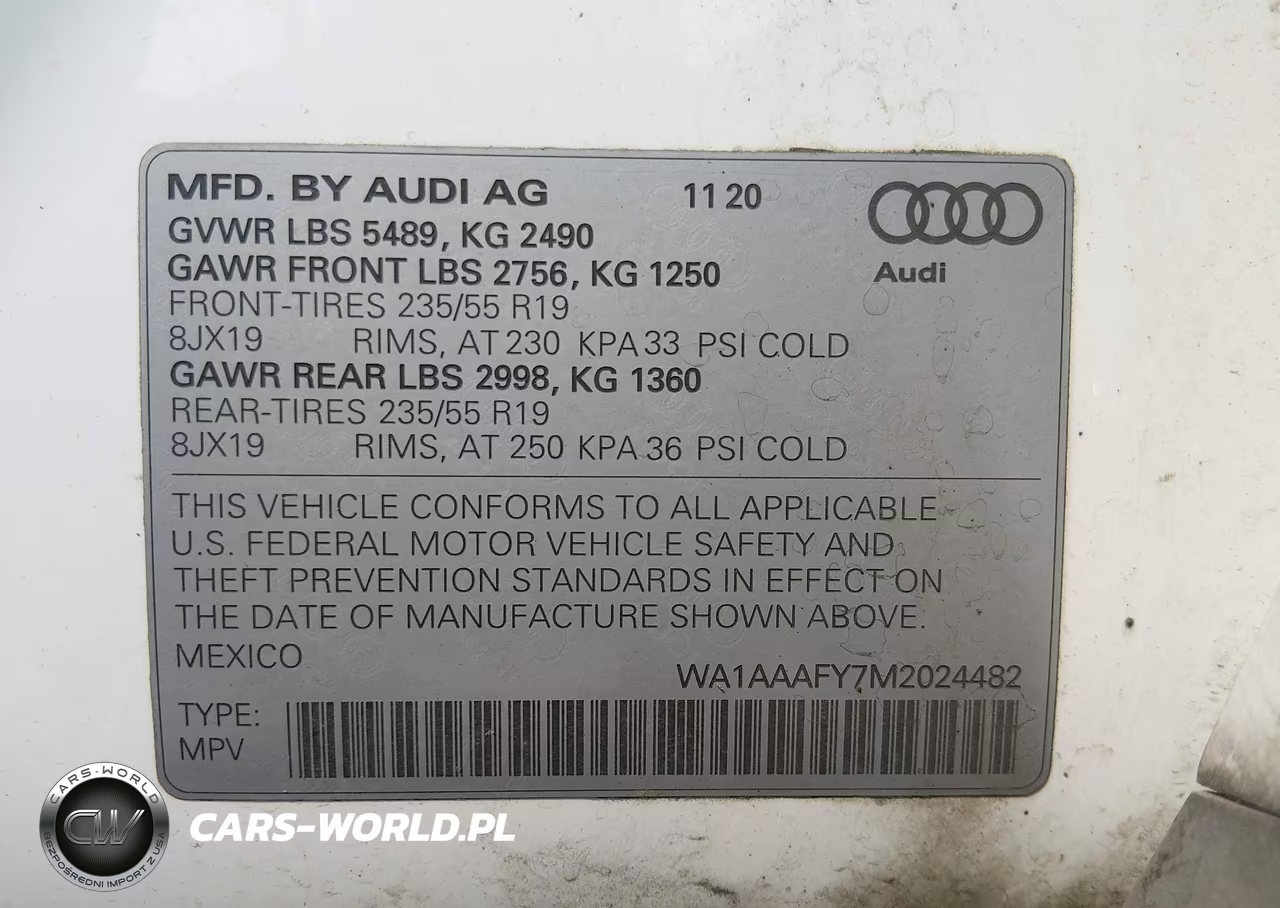 2021 Audi Q5 Premium 45 Tfsi Quattro S Tronic VIN:WA1AAAFY7M2024482 - 9