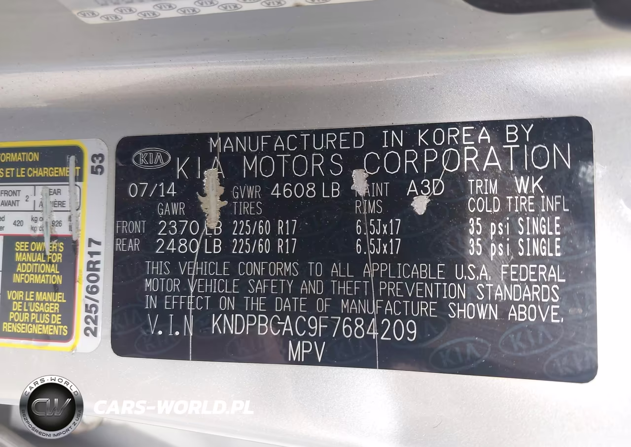 2015 Kia Sportage Lx VIN:KNDPBCAC9F7684209 - 9