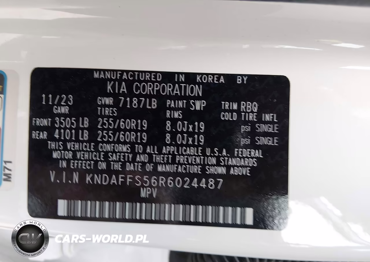 2024 Kia Ev9 Wind VIN:KNDAFFS56R6024487 - 9