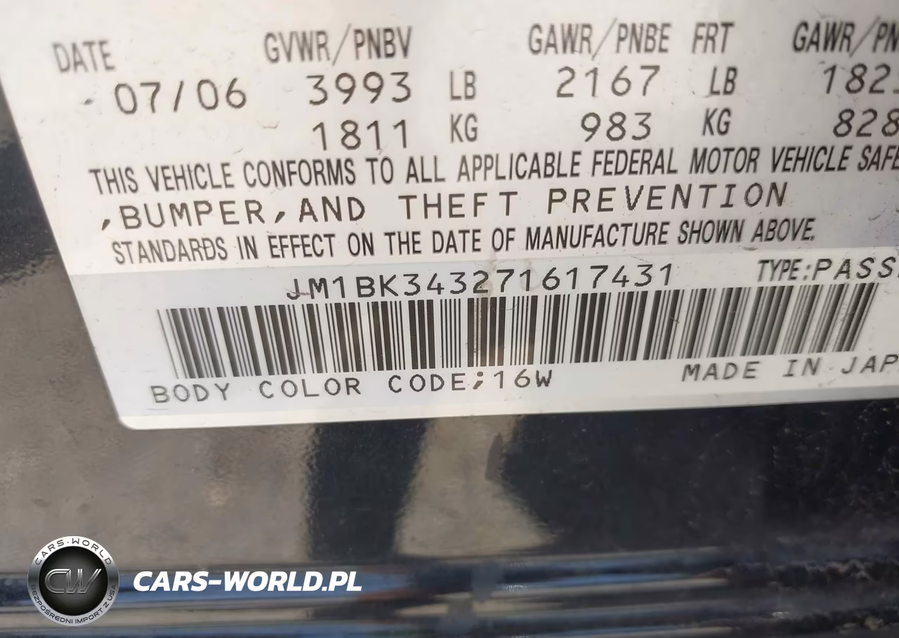 2007 Mazda Mazda3 S Grand Touring VIN:JM1BK343271617431 - 9