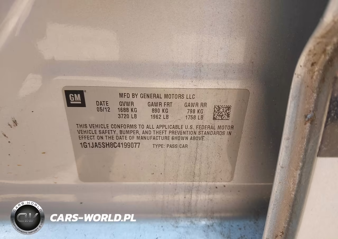 2012 Chevrolet Sonic 2Ls VIN:1G1JA5SH8C4199077 - 9