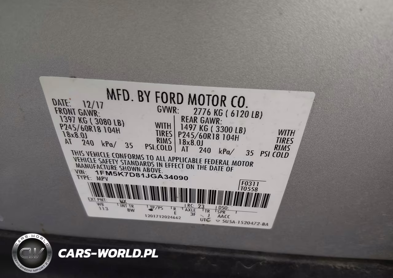 2018 Ford Explorer Xlt VIN:1FM5K7D81JGA34090 - 9