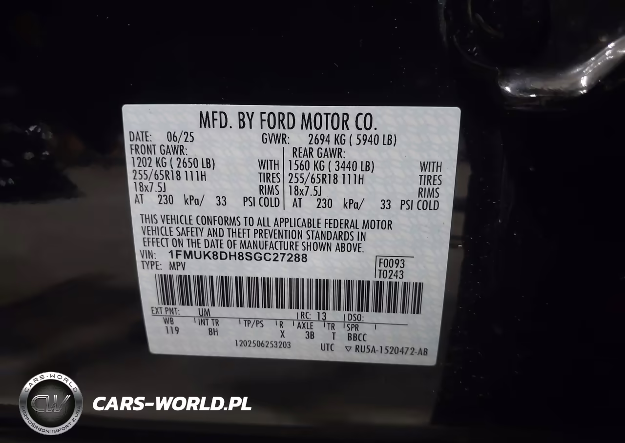 2025 Ford Explorer Active VIN:1FMUK8DH8SGC27288 - 9