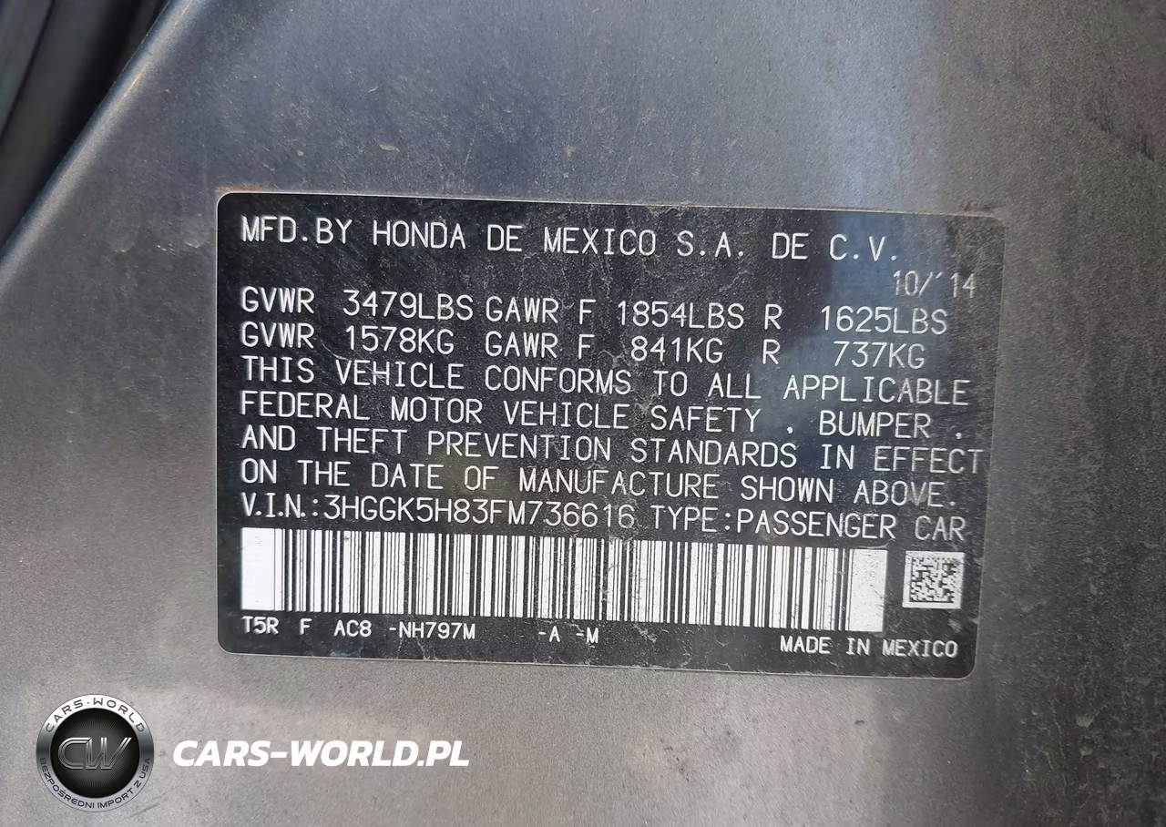 2015 Honda Fit Ex-Ex-L VIN:3HGGK5H83FM736616 - 9