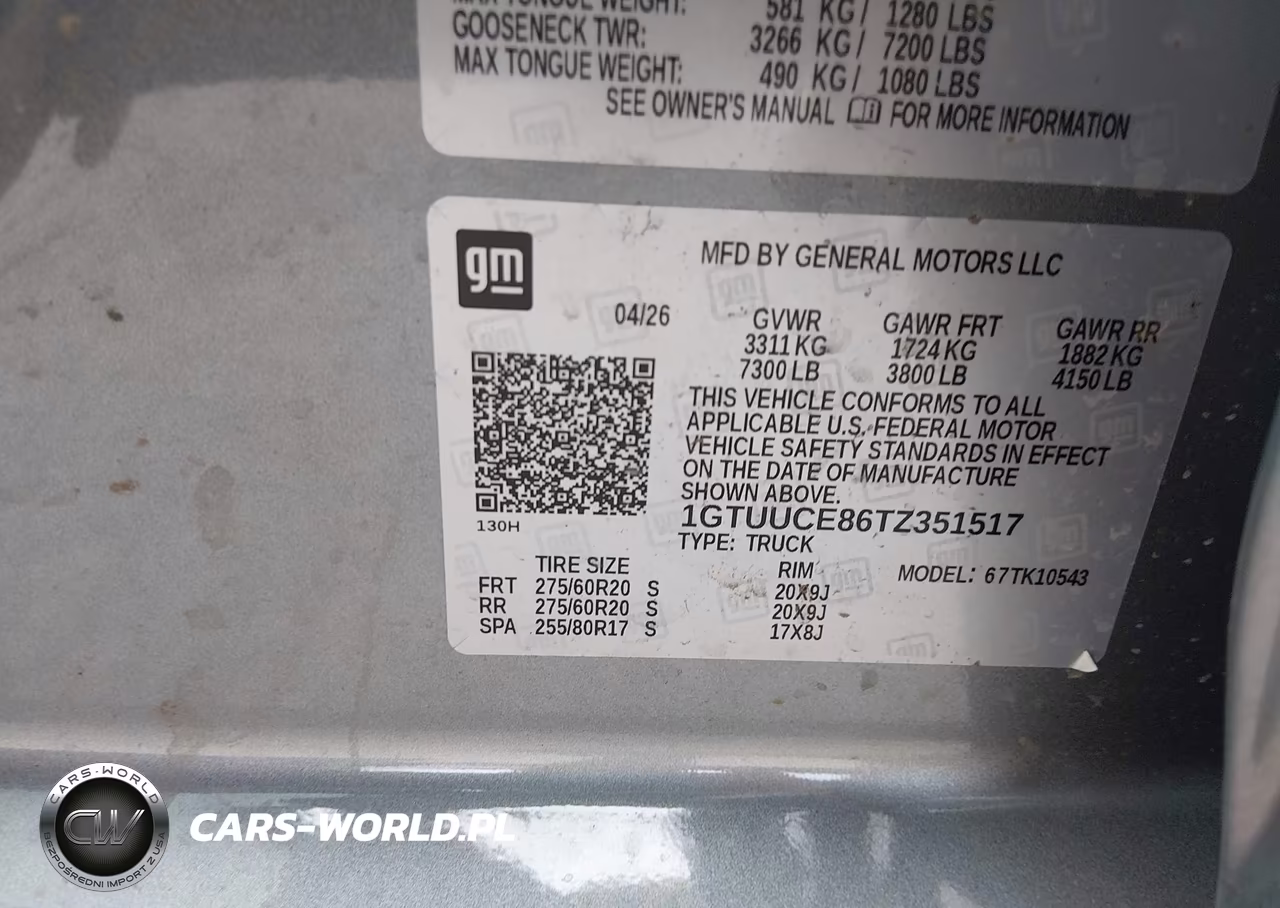 2026 GMC Sierra 1500 , Short Bed, Elevation, 4Wd VIN:1GTUUCE86TZ351517 - 9